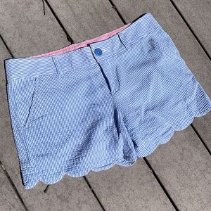 Lilly Pulitzer - Scalloped Seersucker Shorts